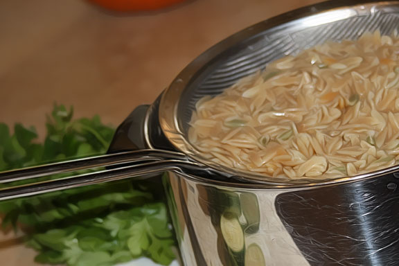 Orzo whole wheat pasta