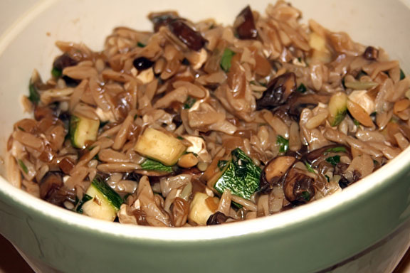 Mushroom Orzo