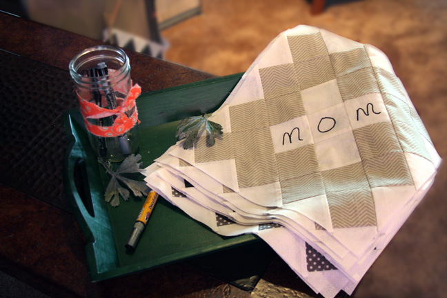 How to use a signature quilt - have the attendees write on the block 