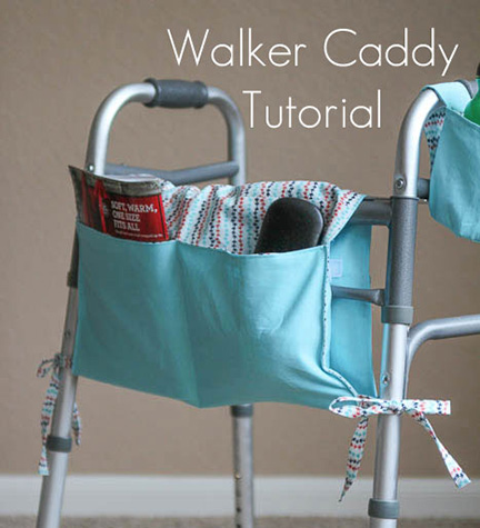 Charity Project Ideas - a Walker Caddy can be the perfect item to make for others in need 