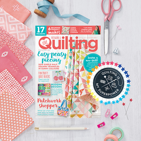 My Falling Stars Quilt is in the Patchwork Love and Quilting magazine 