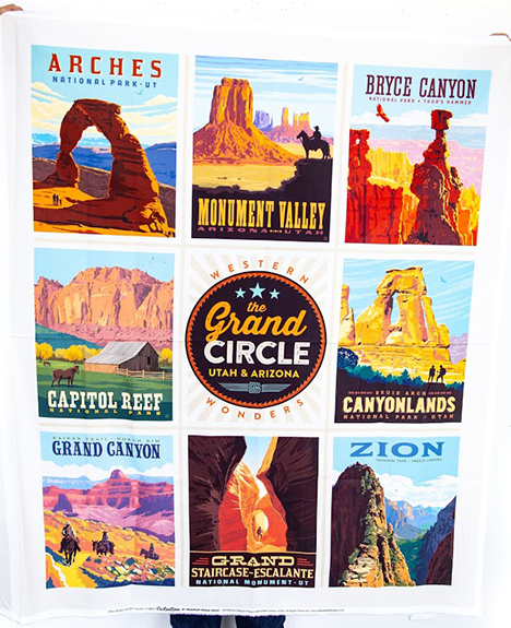 The Grand Circle State Park Panel Quilt