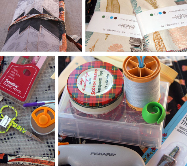 Halloween Sewing Bag giveaway, win all these notions and fabric