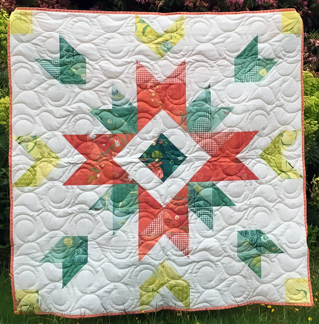 Today we are talking about the Garden Star Quilt and Pattern