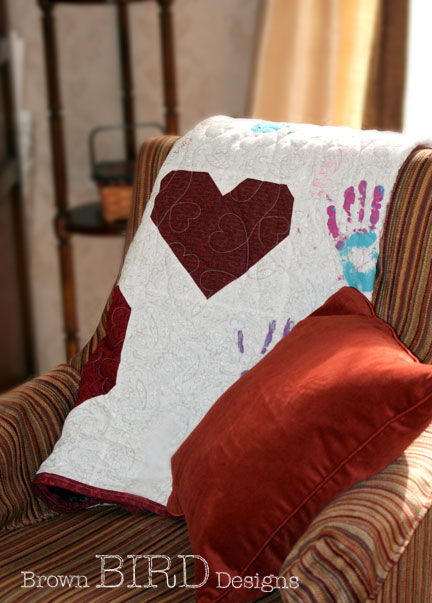 Healing Hands on Heart Quilt