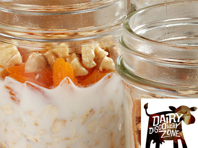 Overnight Oatmeal for Dairy Month