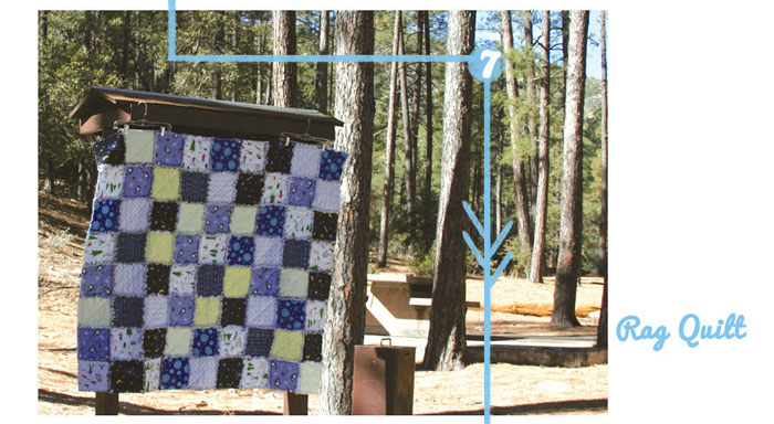 Giveaway Challenge Summery - I gave away one rag quilt