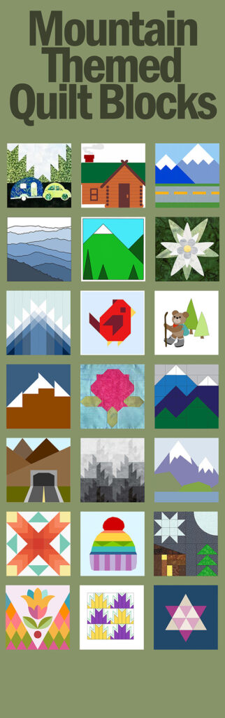 Mountain Themed Quilt Blocks 