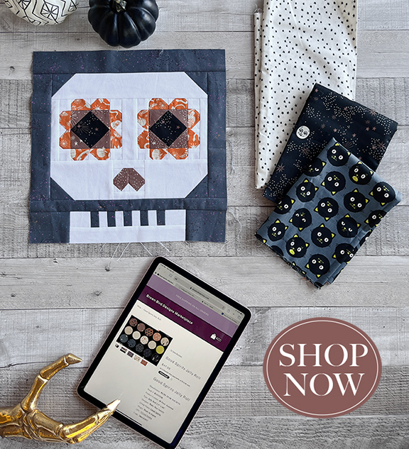 Shop the Sugar Skull Quilt Block